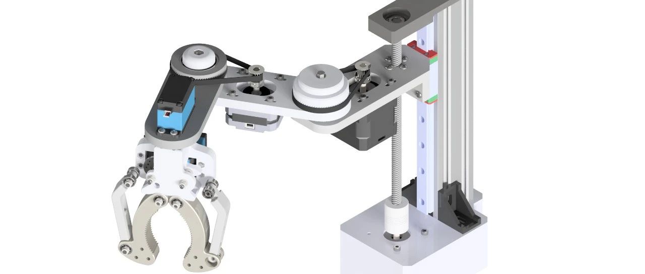 【机器人】Scara robot 5 DOF机械臂3D数模图纸 STP格式