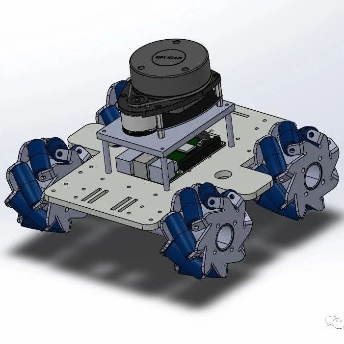 【机器人】Mini omni directional Robot微型全向轮机器人3D图纸