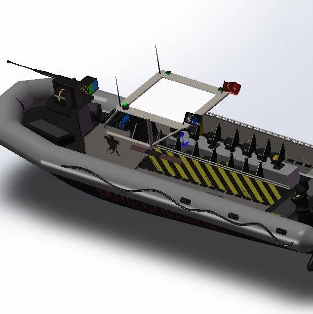 【海洋船舶】海岸警卫艇3D数模图纸 x_t格式