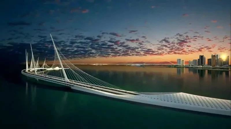 令人惊叹的卡塔尔沙克湾桥隧工程