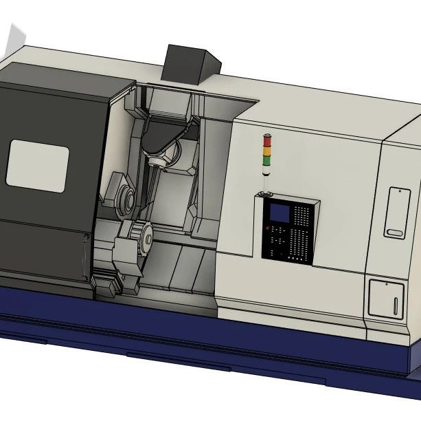 【工程机械】MORI SEIKI 5轴加工中心简易模型3D图纸 STEP格式
