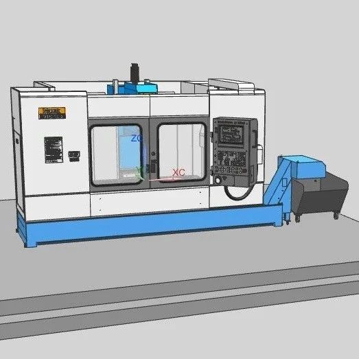 【工程机械】mazak vtc 20b CNC加工中心简易模型3D数模图纸 x_t格式