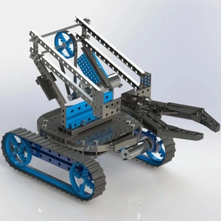 【机器人】机械臂坦克机器人3D数模图纸 Solidworks设计