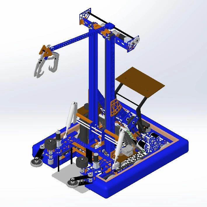 【机器人】户外排爆救援机器人3D数模图纸 Solidworks设计