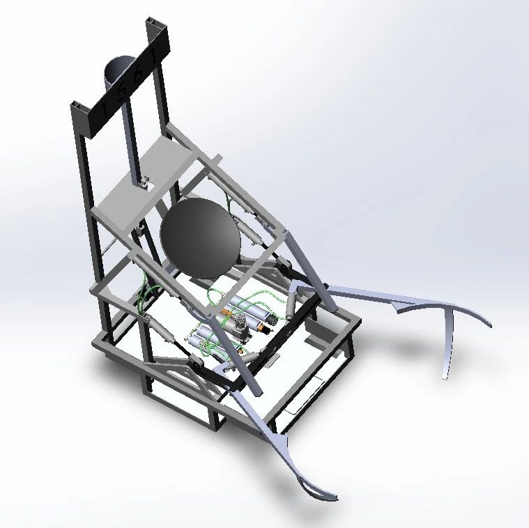 【机器人】电线接受机器人3D数模图纸 Solidworks设计