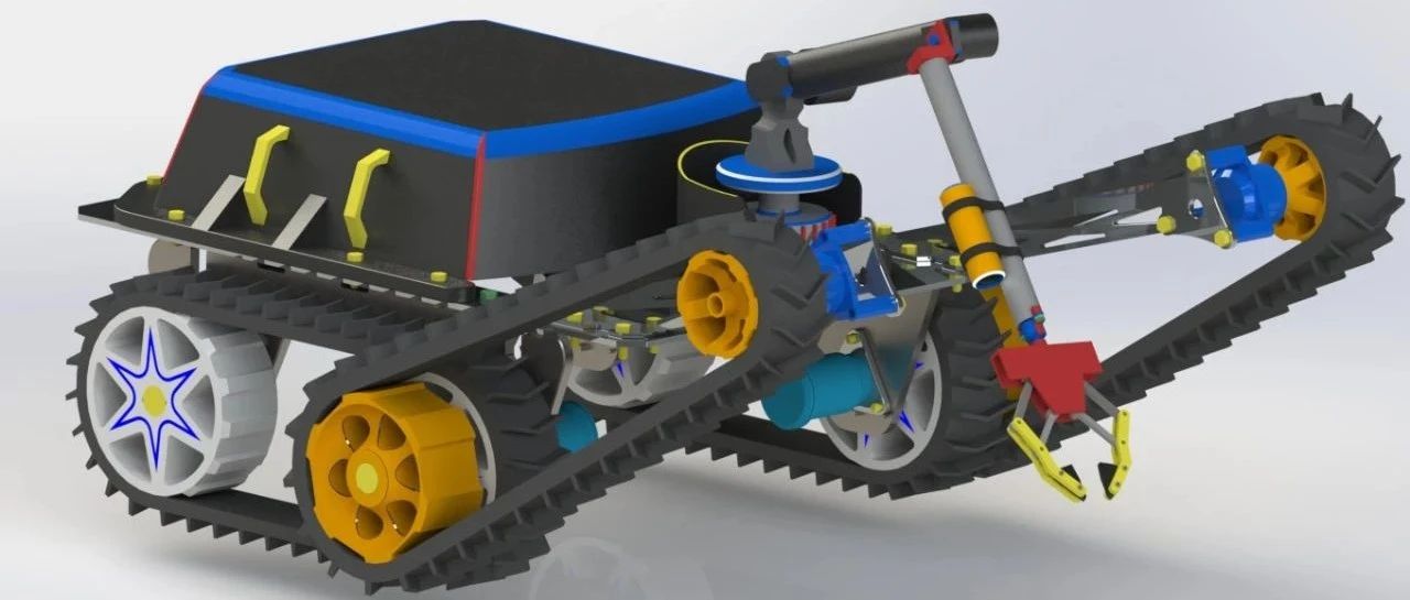 【机器人】拆除机器人3D数模图纸 Solidworks设计 附IGS