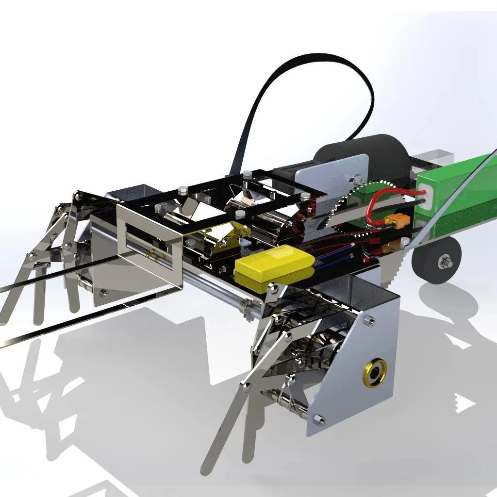 【机器人】步行机器人3D数模图纸 Solidworks设计