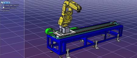 【机器人】FANUC机器人第七轴3D模型图纸 STEP格式