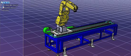 【机器人】FANUC机器人第七轴3D模型图纸 STEP格式