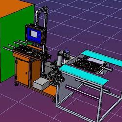 【机器人】惠而浦-UR机器人组装线（轨道宽度可调）3D模型图纸 STEP格式