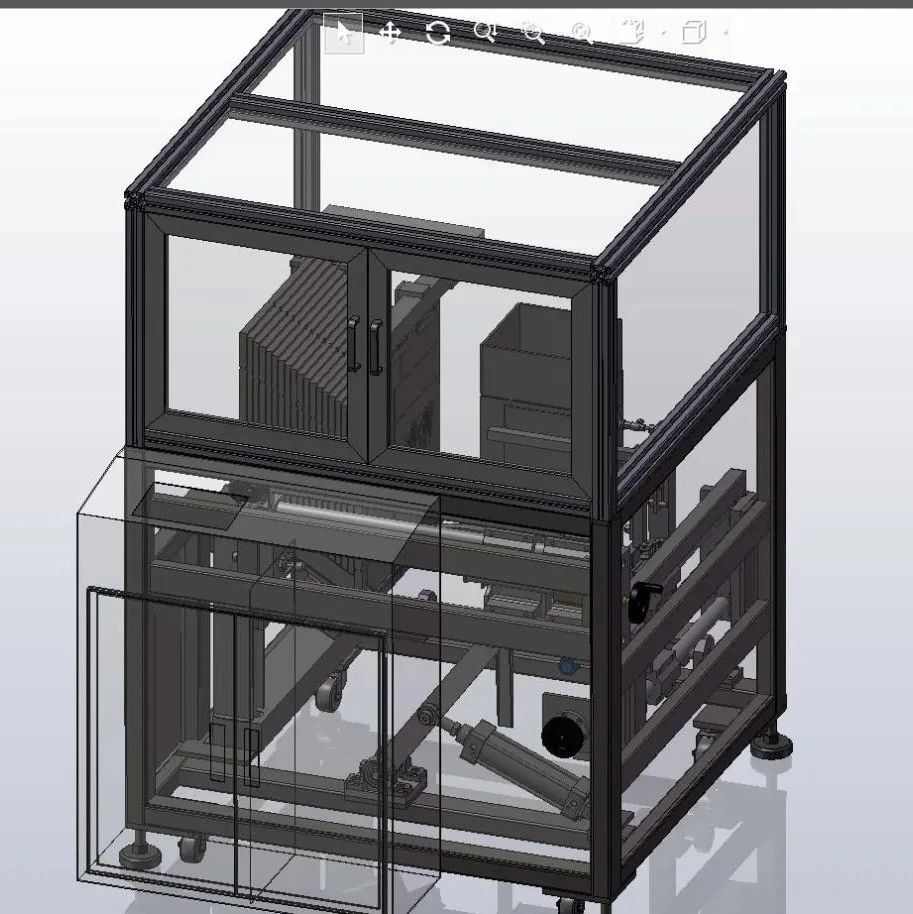 【非标数模】自动折纸箱机3D数模图纸 Solidworks设计 附STEP