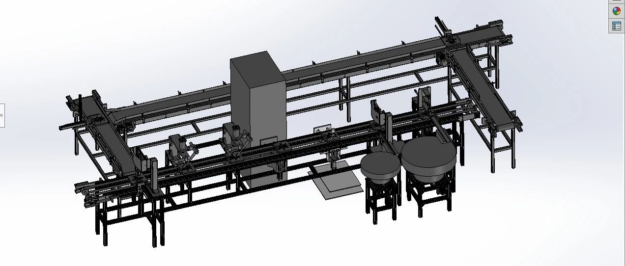 【非标数模】批量生产机生产线、自动化机械设备流水线3D模型图纸 Solidworks设计