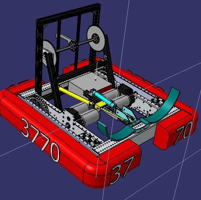【机器人】3770比赛用运输机器人3D模型图纸 stp格式