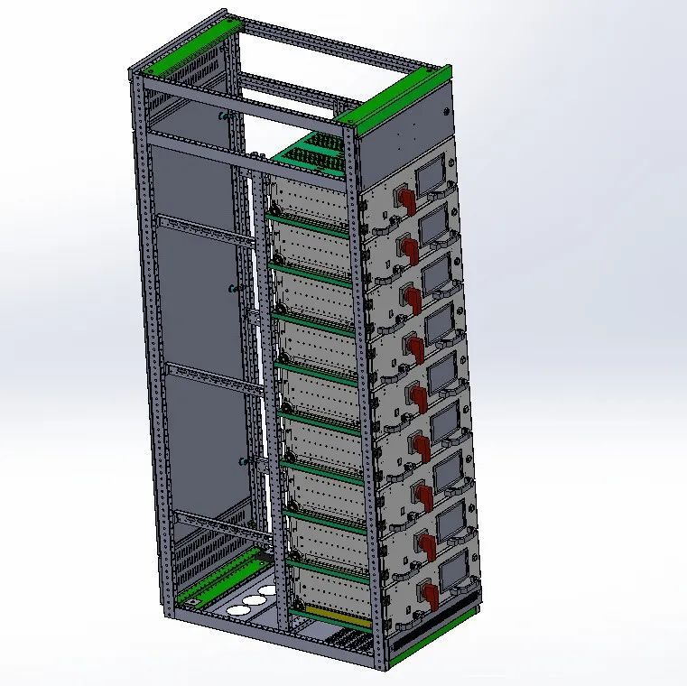 【工程机械】新型MNS抽屉柜3D数模图纸 Solidworks设计