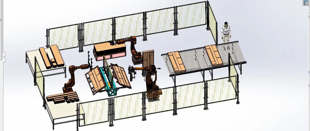 【工程机械】沙发靠背机器人自动打钉设备3D数模图纸 Solidworks设计