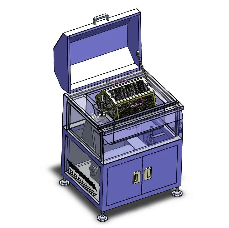 【工程机械】滚筒清洗机3D数模图纸 Solidworks设计 附STEP格式