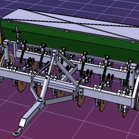 【农业机械】机械种子钻 自动播种机3D数模图纸 STP格式