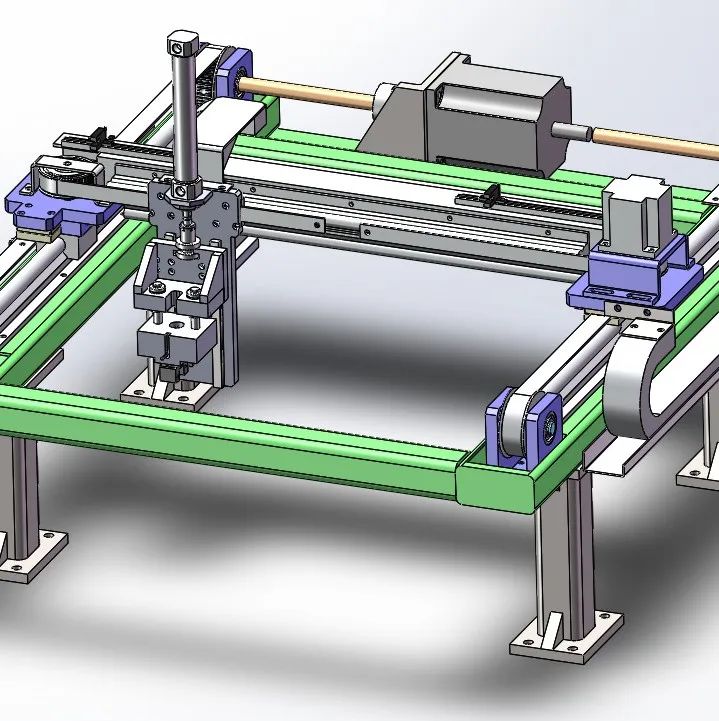 【工程机械】龙门搬运机械手3D模型图纸 Solidworks设计