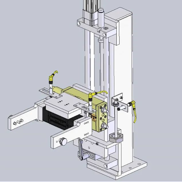 【非标数模】自动化电机定子翻转机3D模型图纸 STEP格式