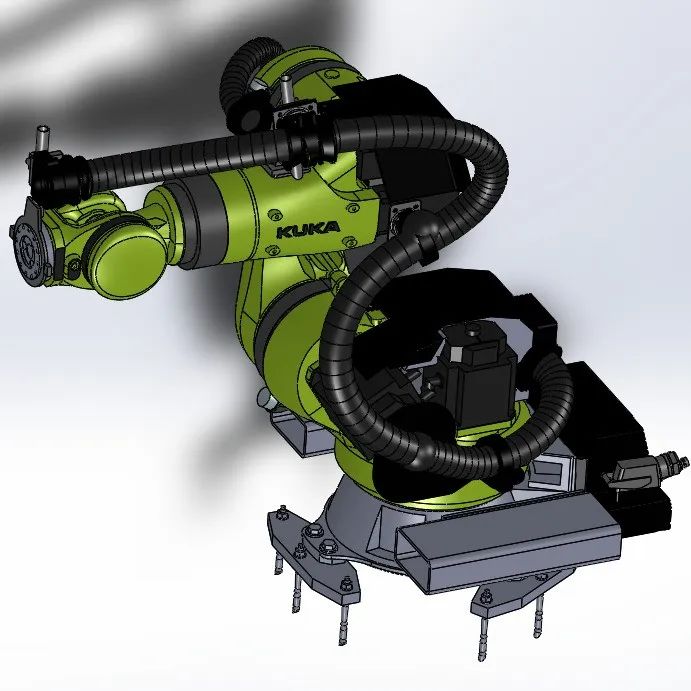 【机器人】kuka kr160德国库卡机器人3D模型图纸 Solidworks设计 附STP