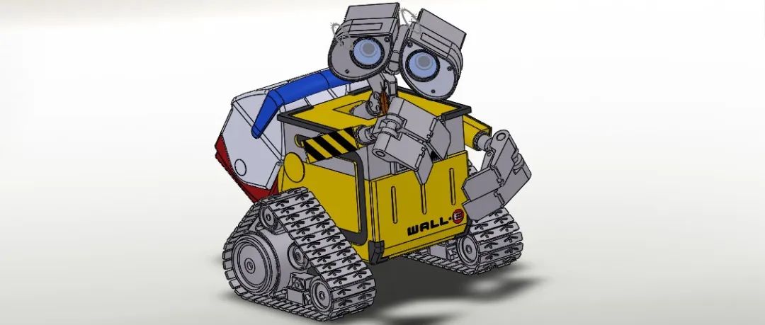 【机器人】机器人瓦力3D模型图纸 Solidworks设计