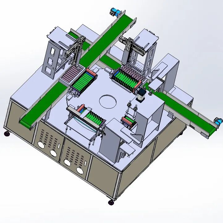【非标数模】电池检测设备3D数模图纸 Solidworks设计 附x_t