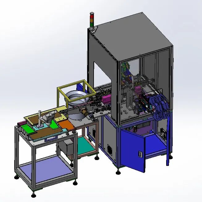 【非标数模】电子产品搬运包装机3D数模图纸 Solidworks设计