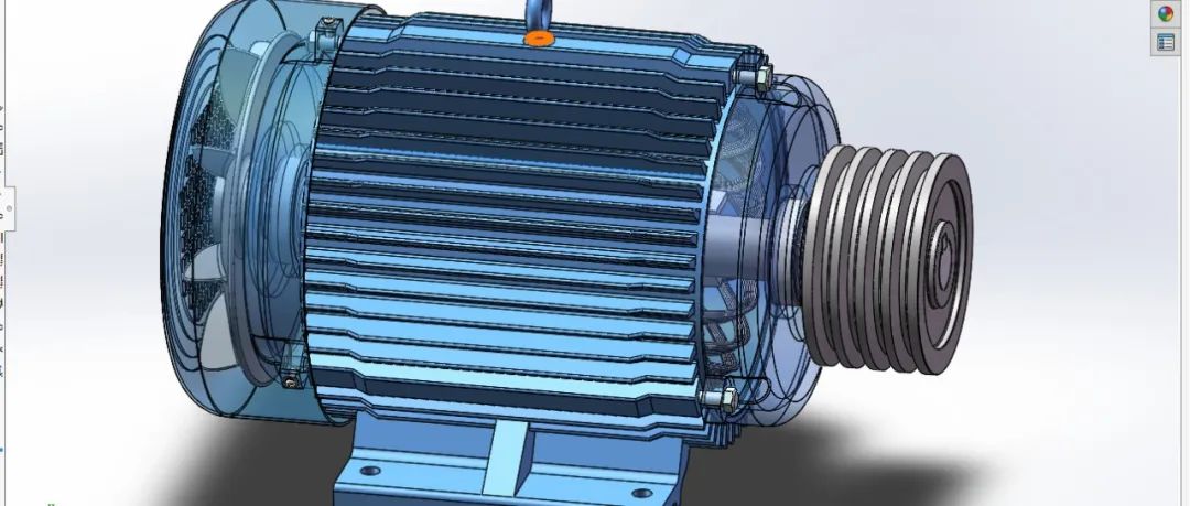 【发动机电机】异步电机内部结构完整版3D模型图纸 Solidworks设计
