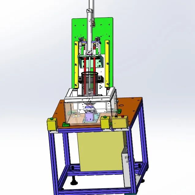 【非标数模】铁罐焊接处气密检测装置3D模型图纸 Solidworks设计