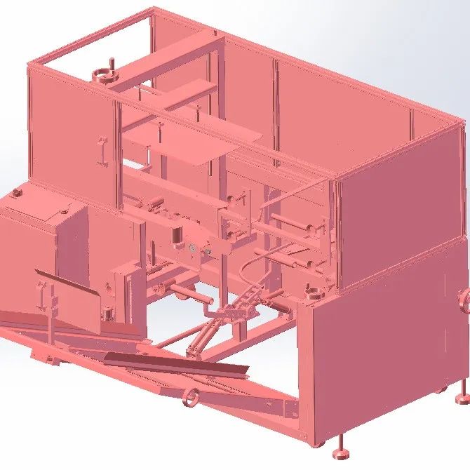 【非标数模】片式开箱机3D模型图纸 STEP格式