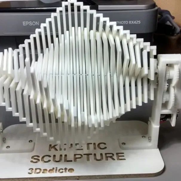 【3D打印】Kinetic Sculpture动态美机械摆件3D打印图纸 STL格式