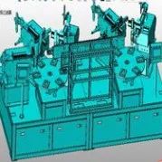 【非标数模】多工位手机泡棉贴标机3D模型图纸 STEP格式