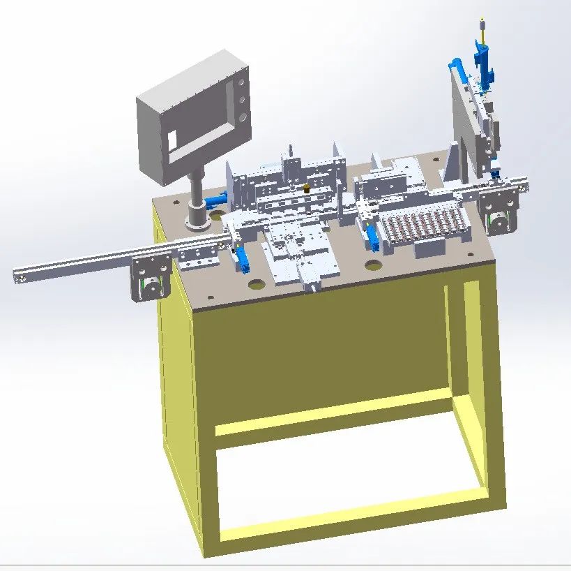 【非标数模】继电器电性能测试机3D模型图纸 STEP格式
