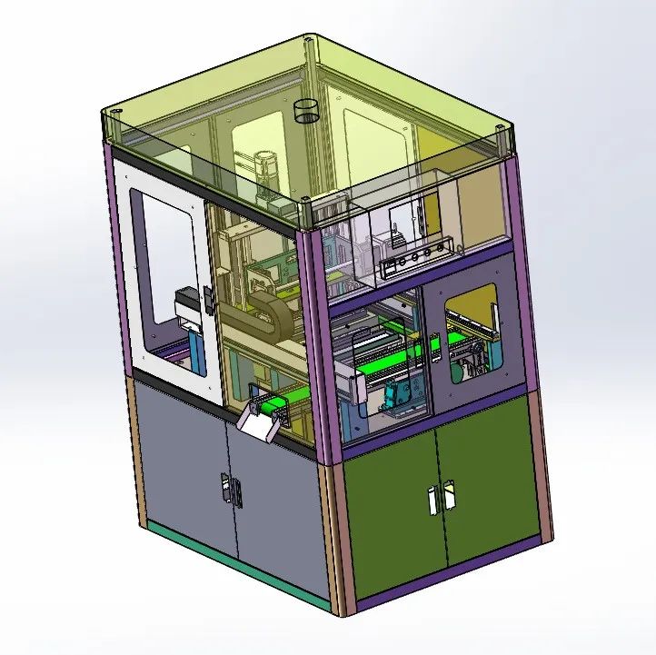 【非标数模】变压器自动焊锡机3D数模图纸 Solidworks设计