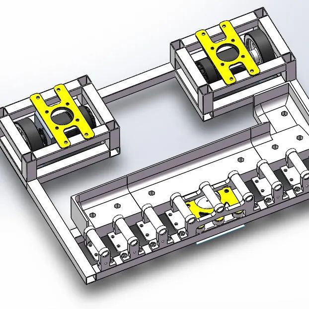 【工程机械】机器人底盘设计3D数模图纸 Solidworks设计