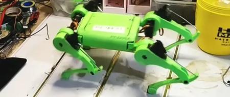 【机器人】Robot Dog Boston小小机器狗四足机器人 STL格式 含控制源代码