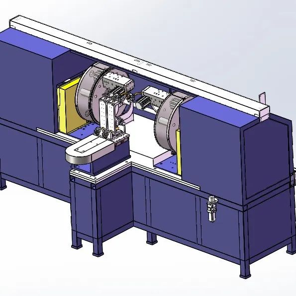 【工程机械】汽车挂壁焊接专机3D数模图纸 Solidworks设计