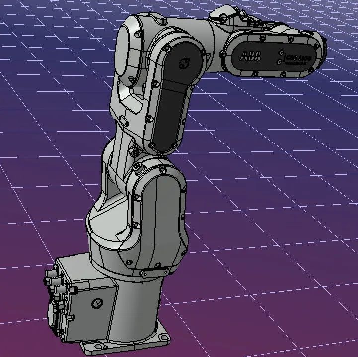 【机器人】工业机械手ABB CRB1100三维模型图纸 step格式