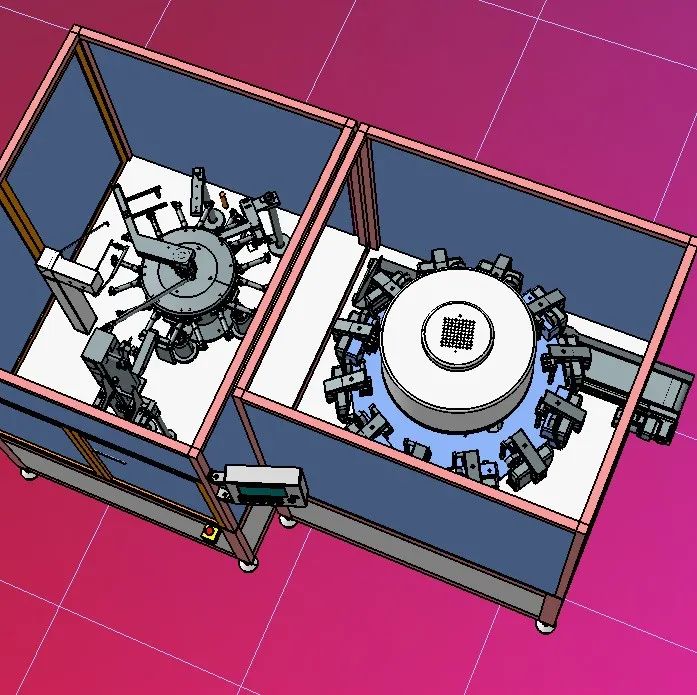 【非标数模】旋转全自动给袋式真空包装机3D数模图纸 UG10设计 附STP