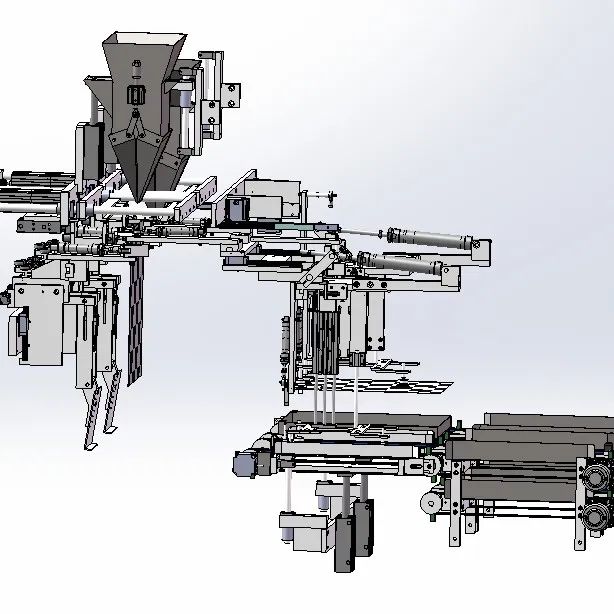 【非标数模】5斤装颗粒物粉剂食品包装机3D数模图纸 Solidworks设计