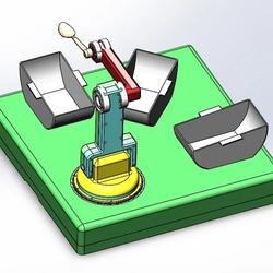 【工程机械】自动送餐设备3D图纸 Solidworks设计