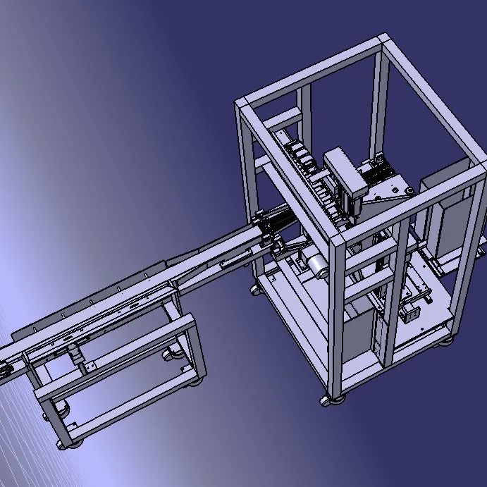 【非标数模】半导体线路板上下料设备3D数模图纸 STEP格式