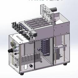 【非标数模】一出八螺丝供料器3D数模图纸 Solidworks设计