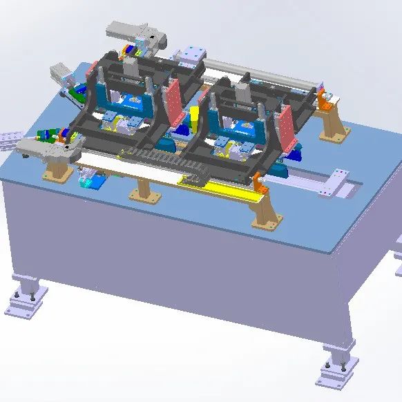 【工程机械】激光焊接夹具工装设备3D数模图纸 Solidworks设计