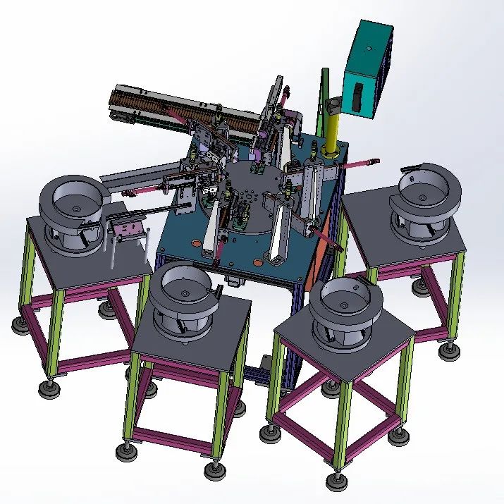 【非标数模】电笔电路板自动组装机3D数模图纸 Solidworks设计