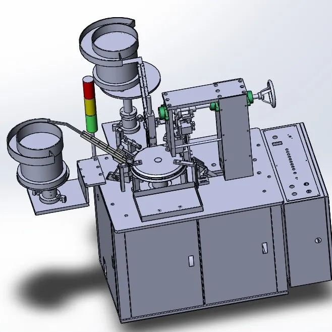 【非标数模】金属拉链头自动铆合机3D数模图纸 Solidworks设计