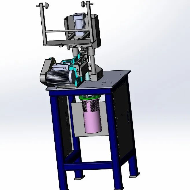 【非标数模】半自动U型上止焊接机3D数模图纸 Solidworks设计