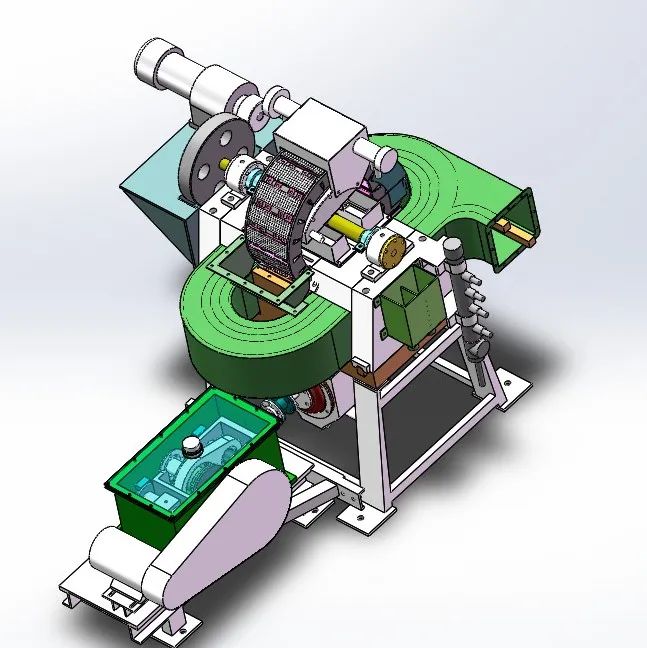 【非标数模】高梯度磁选机3D数模图纸 Solidworks设计 附x_t