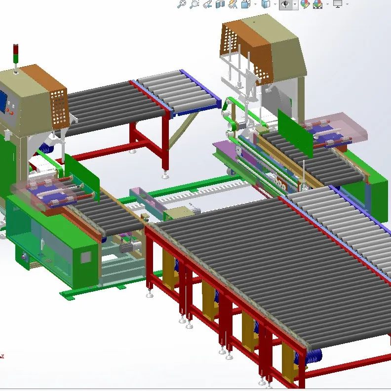 【非标数模】自动纸板捆扎机1.5三维图纸 Solidworks设计