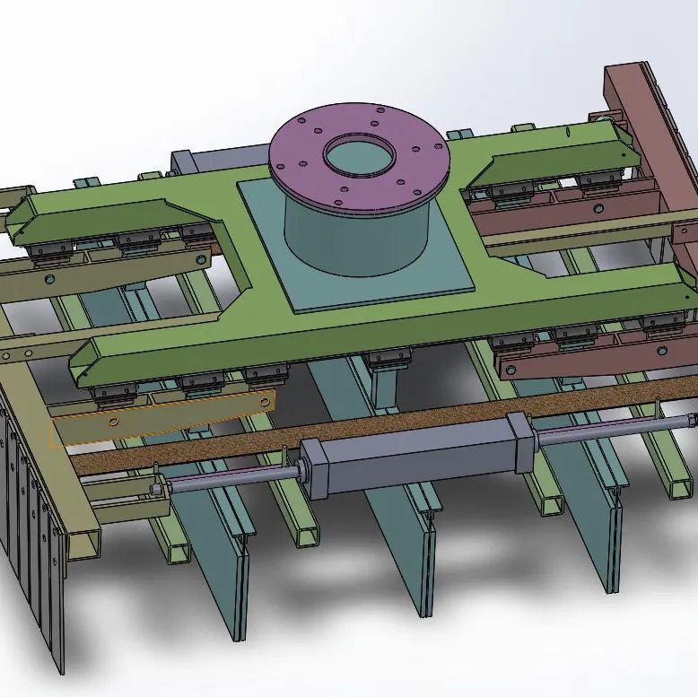 【工程机械】码坯机机器人夹头3D模型图纸 Solidworks设计